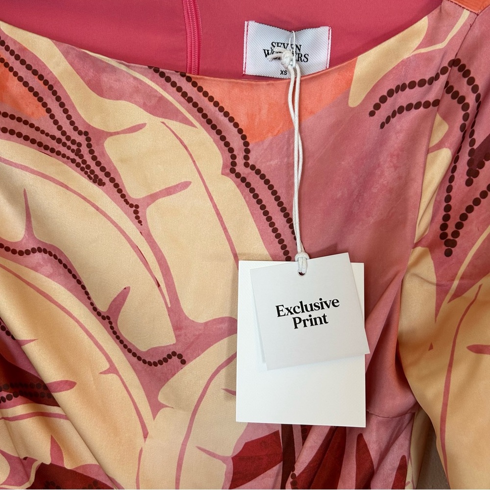 Seven Wonders Kaeli Mini Dress NWT XS Resort Wear Vacation Beach Pink Berry - Picture 11 of 14